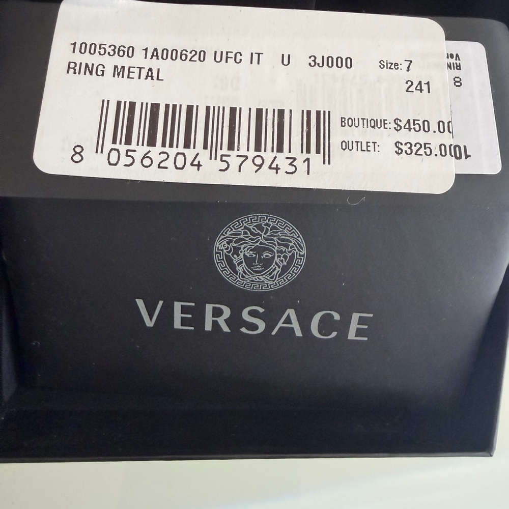 Versace Gold Ring IT size 7 US 4 - Picture 3 of 5